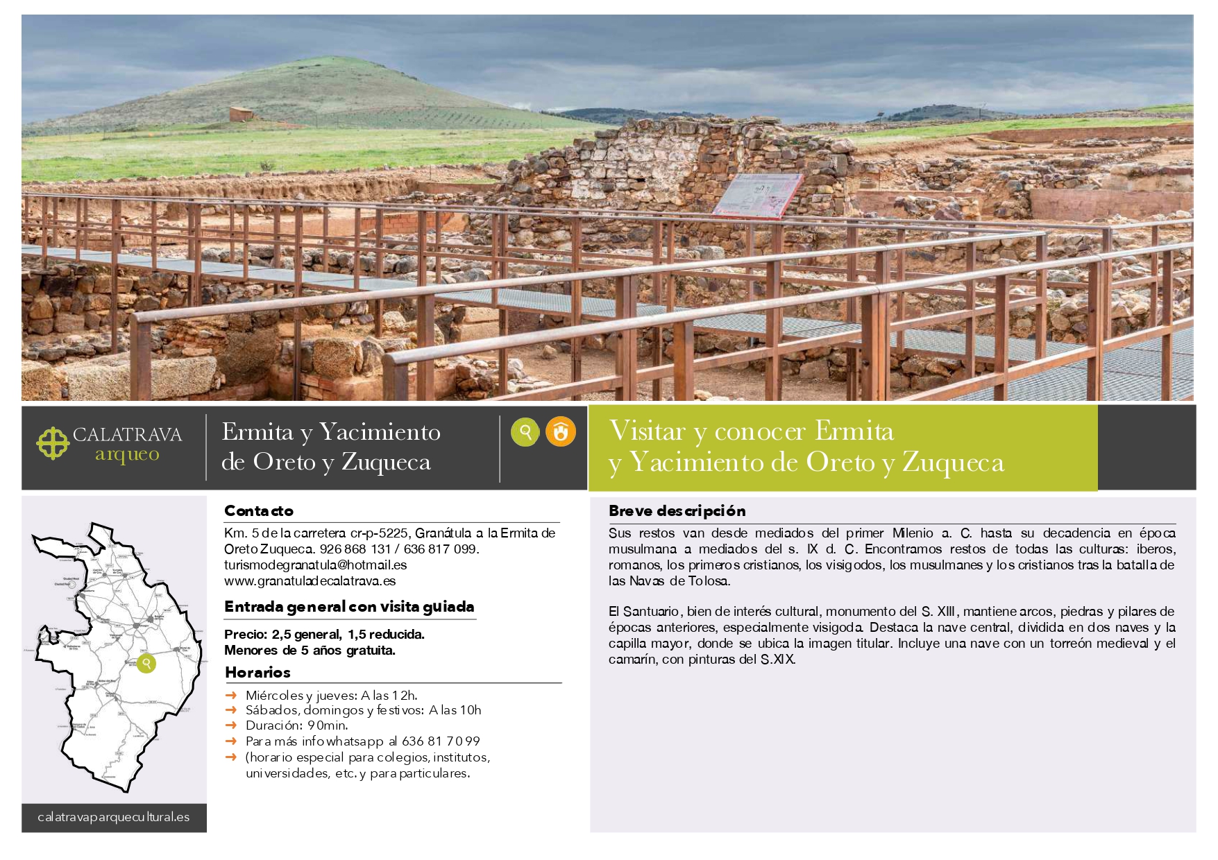 mapa-Ermita-Yacimiento Oreto y Zuqueca