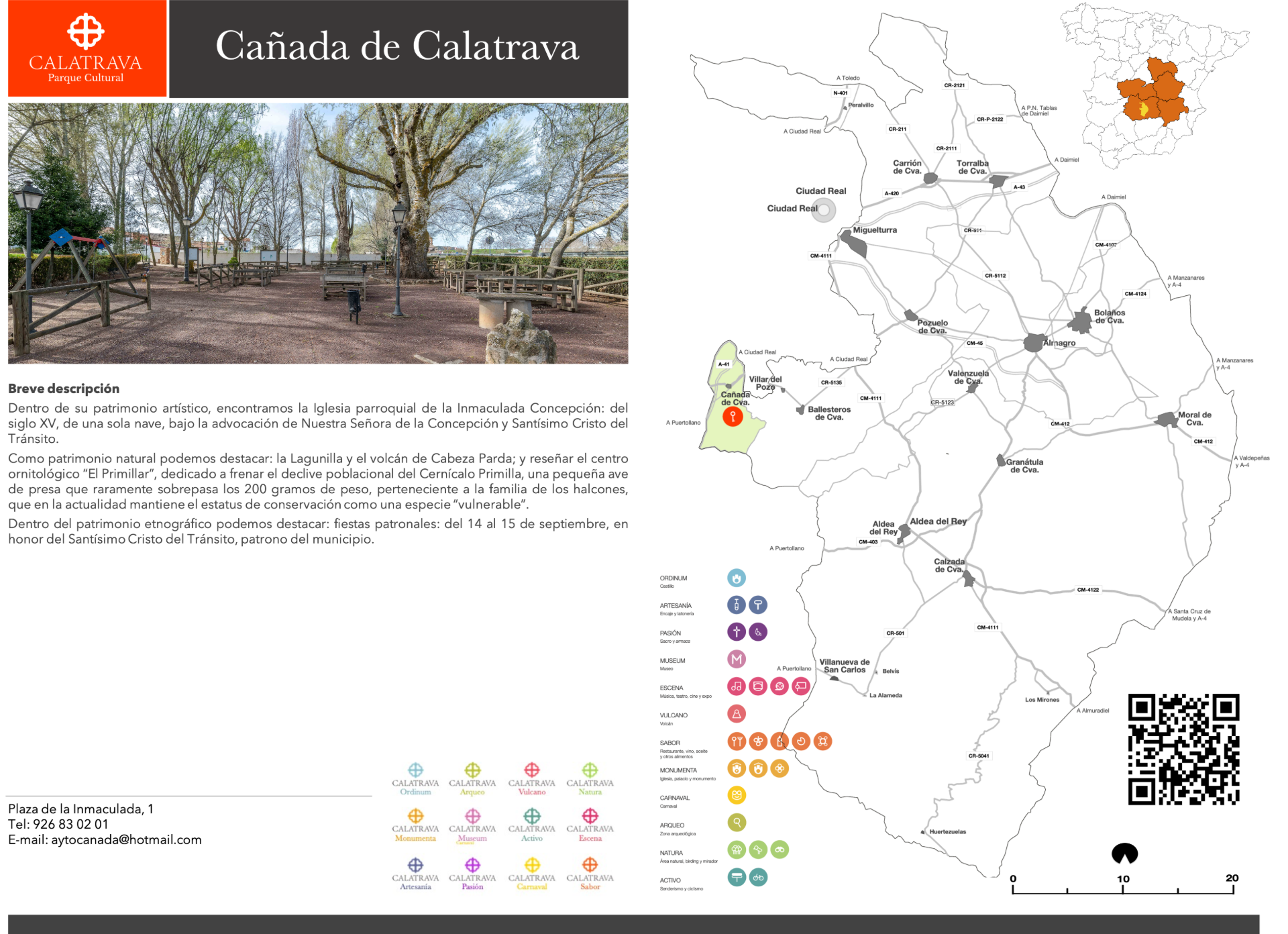 mapa-Cañada de Calatrava