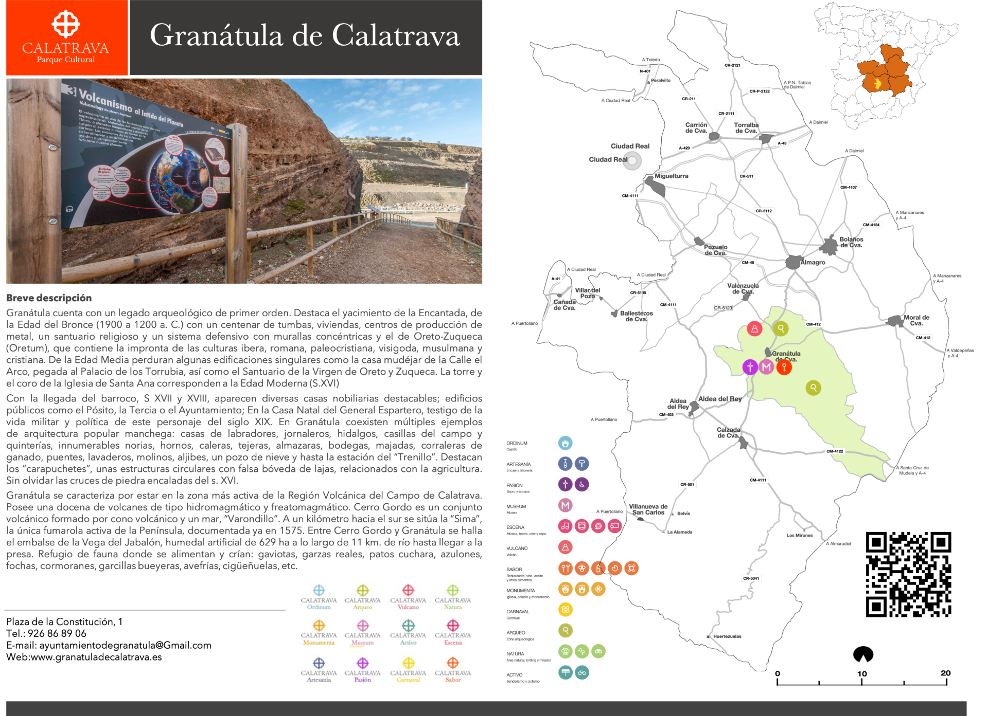 mapa-Granátula de Calatrava